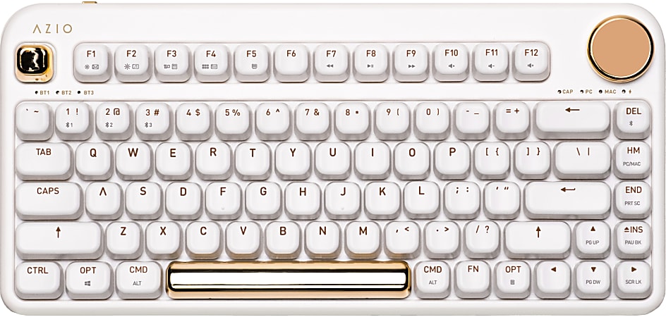 AZIO IZO Wireless Mechanical Keyboard White Blossom AZI917800F060