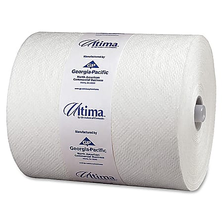 Georgia-Pacific Ultima High Capacity Premium Towels, 1-Ply, 567 Towels Per Roll, Carton Of 12 Rolls