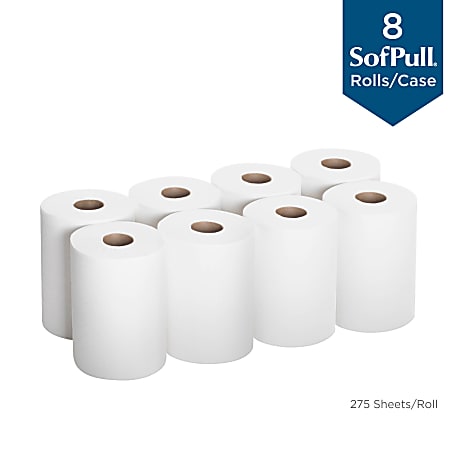 SofPull Premium Jr. Cap. 1 Ply Paper Towels 275 Per Roll Pack Of 8 ...