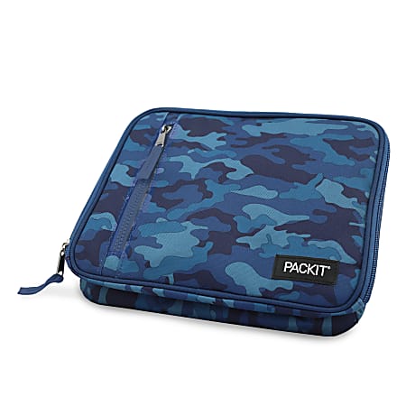 PackIt Freezable Classic Lunch Box 2 34 H x 10 14 W x 8 12 D Blue