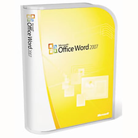 Microsoft® Word 2007, Full Version, Traditional Disc