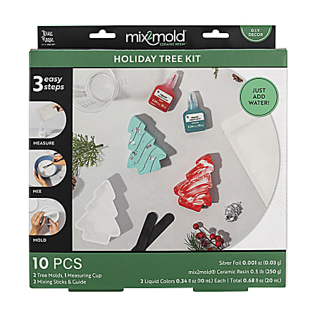 Brea Reese Mix2Mold Holiday Tree Kit, Kit Of 9 Pieces