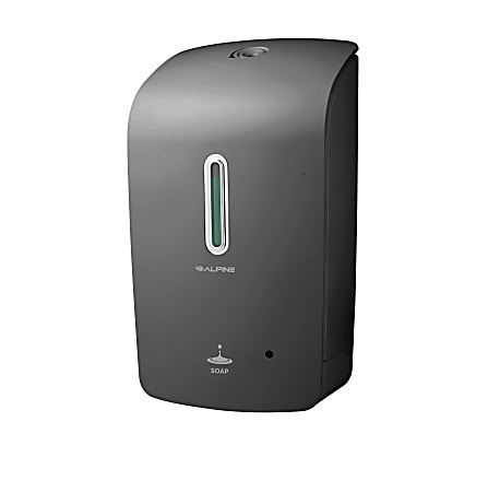 Alpine Automatic Liquid Soap Dispenser, 11-1/4"H x 6-5/16"W x 4-7/16"D, Gray