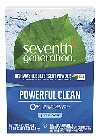 Seventh Generation™ Free & Clear Automatic Dishwasher Powder, 45 Oz Bottle