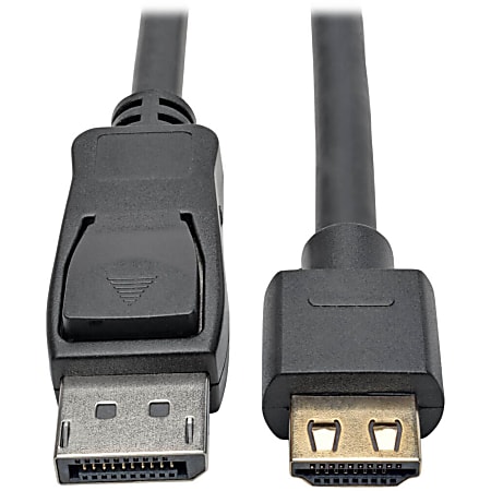 Eaton Tripp Lite Series DisplayPort 1.2 to HDMI Active Adapter Cable (M/M), 4K 60 Hz, Gripping HDMI Plug, HDCP 2.2, 10 ft. (3.1 m) - DisplayPort/HDMI