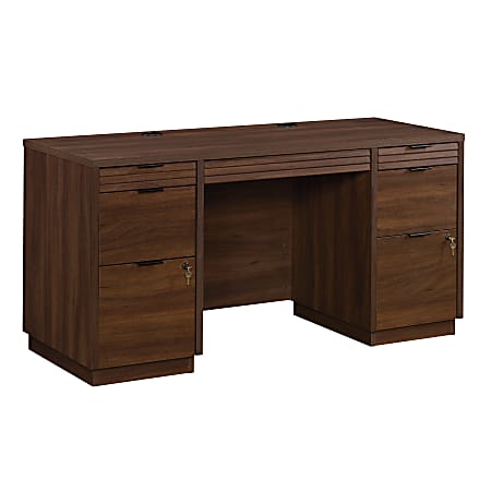 Sauder® Palo Alto™ 60"W Commercial Credenza Computer Desk, Spiced Mahogany™