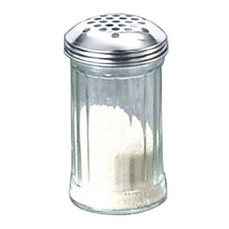 American Metalcraft Glass Spice Shaker With Top, 12 Oz, Clear