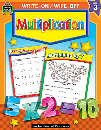 Teacher Created Resources Write-On/Wipe-Off Book, Multiplication,