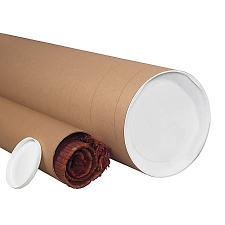 Partners Brand Jumbo Mailing Tubes 10 x 36 80percent Recycled Kraft Case Of  8 - Office Depot
