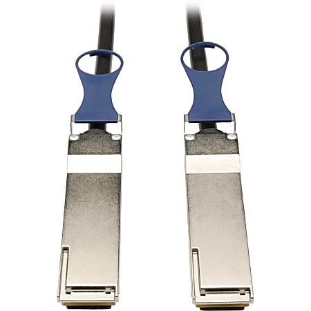 Eaton Tripp Lite Series QSFP+ to QSFP+ 40Gb Passive DAC Copper Infiniband Cable, 0.5M (20-in.) - Ethernet 40GBas - N28220NBK
