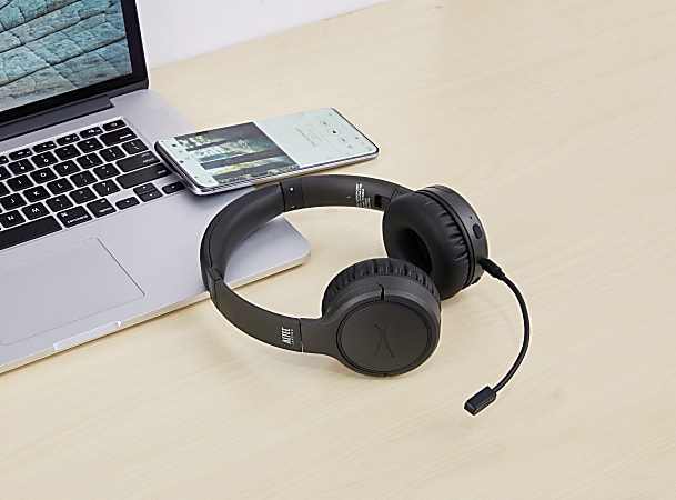 Altec Lansing NanoPhones ANC Wireless Headphones Gray Office Depot