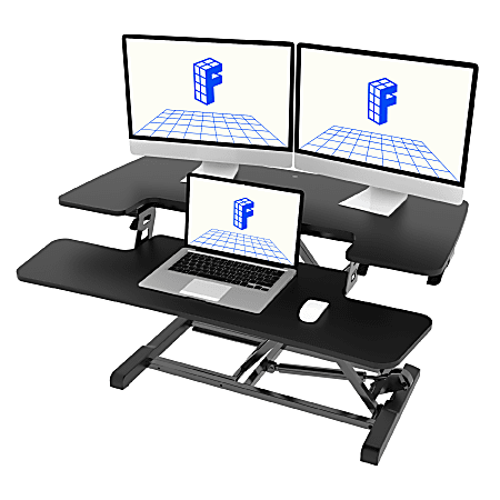 FlexiSpot M7 E Series Desk Riser 35 W Black - Office Depot