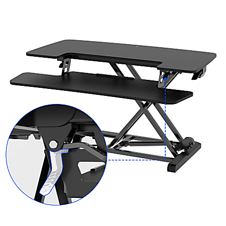 FlexiSpot M7 E Series Desk Riser 35 W Black - Office Depot