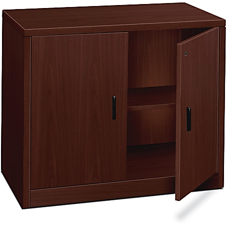 HON® 10500 Series Storage Cabinet, Mahogany