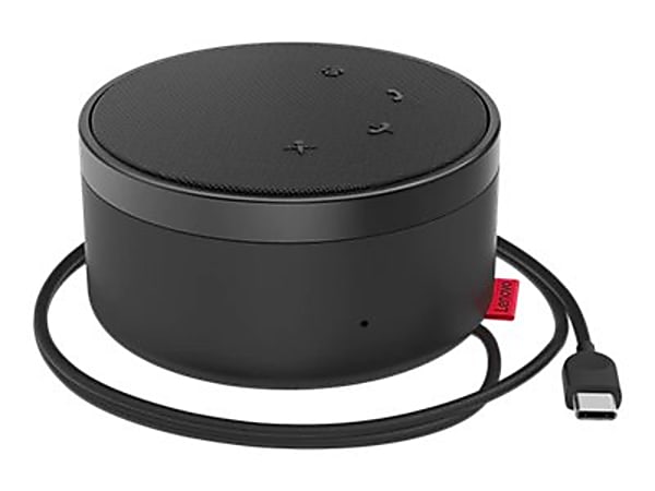 Lenovo Go - Speakerphone hands-free - wired - USB-C - storm gray, thunder black - Certified for Microsoft Teams