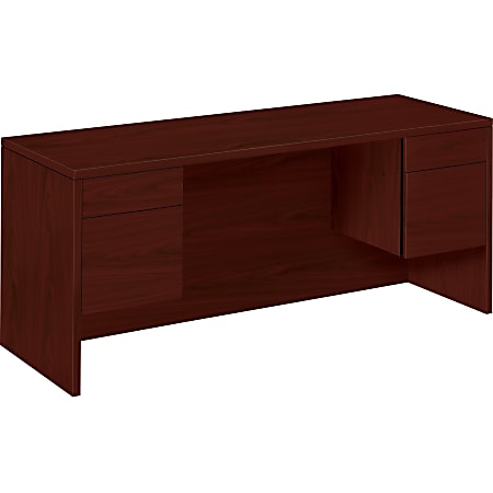 HON® 10500 Series™ 60"W Kneespace Credenza, Mahogany