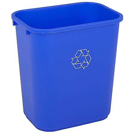 Highmark™ Recycling Bin, 6.5 Gallons, Blue