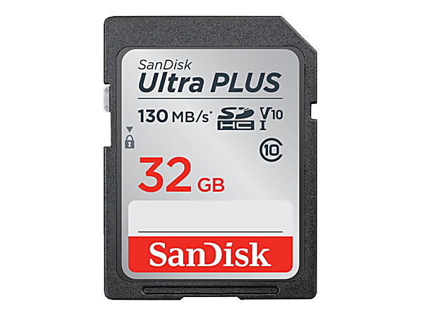 衝撃特価 SanDisk Ultra PLUS SD Card 32GB - ODP Business Solutions ポータブルプレーヤー