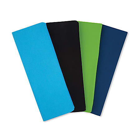 Standard Book Covers, 13 3/8" x 7 3/4", Assorted, Pack Of 4