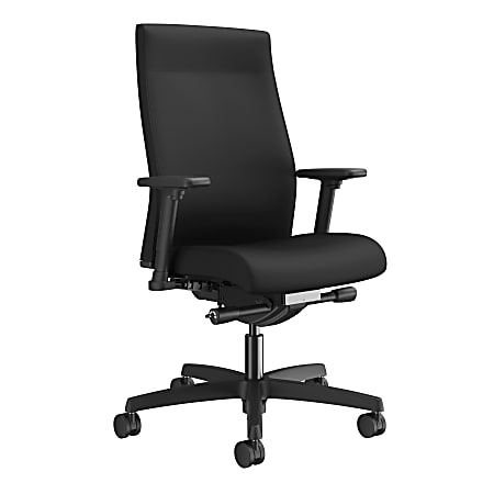 HON® Ignition® Fabric Mid-Back Task Chair, Black