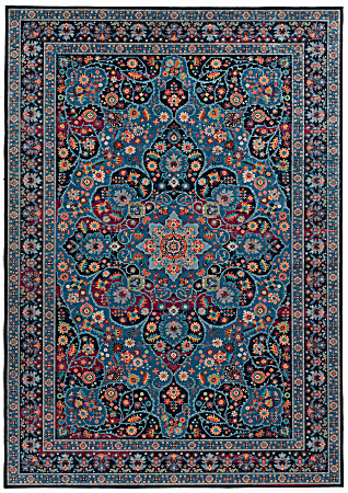 Linon Innova Area Rug, 67"H x 115"W, Mayhew Navy/Blue