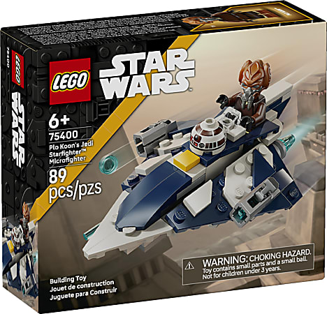 LEGO Plo Koon's Jedi Starfighter Microfighter Building Blocks, Multicolor, Set Of 89 Pieces