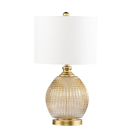 SEI Villanda Table Lamp, 27"H, White/Gold
