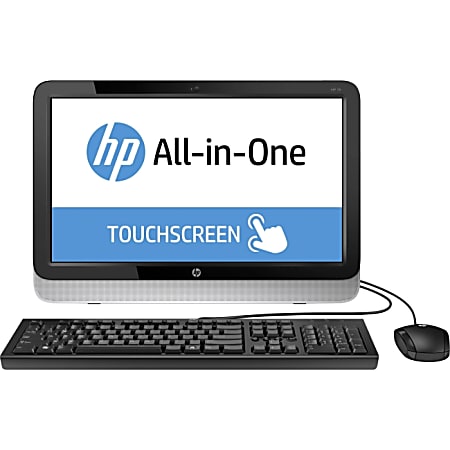 HP 19-3000 19-3010 All-in-One Computer - AMD E-Series E1-2500 1.40 GHz - 4 GB DDR3L SDRAM - 500 GB HDD - 19.5" 1600 x 900 Touchscreen Display - Windows 8.1 64-bit - Desktop