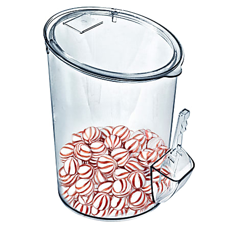 Azar Displays Candy Bin With Scooper, 3.7 Gallons, Clear