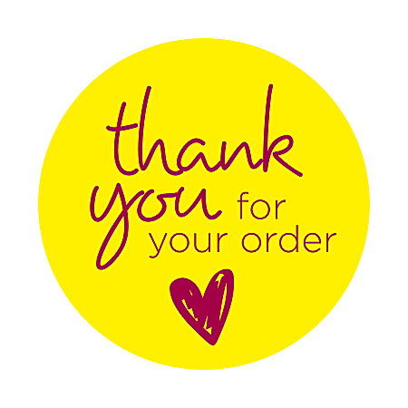 Thank you for your purchase  colors stars shipping labels stickers custom 