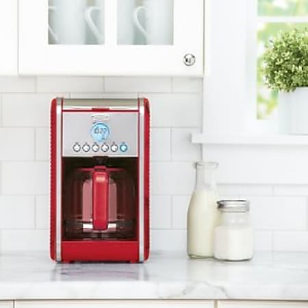 Bella Linea Collection 12 Cup Programmable Coffee Maker Red