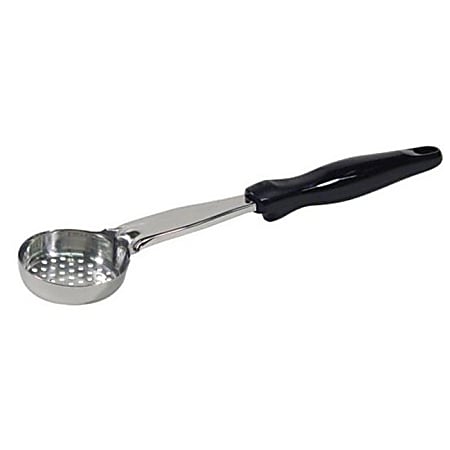 Vollrath Perforated Spoodle Portion Spoon With Antimicrobial Protection, 2 Oz, Black