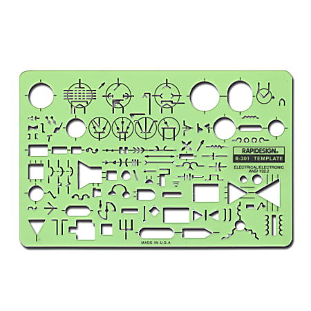 Rapidesign Electrical Drafting And Design Templates, Electrical/Electronic Standard Symbols