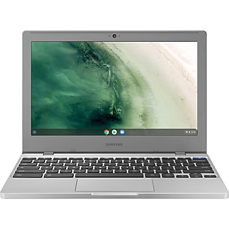 Samsung® Chromebook 4 Laptop, 11.6" Screen, Intel® Celeron™ N4000, 4GB Memory, 32GB Flash Memory, Platinum Titan, Microsoft® Chrome OS