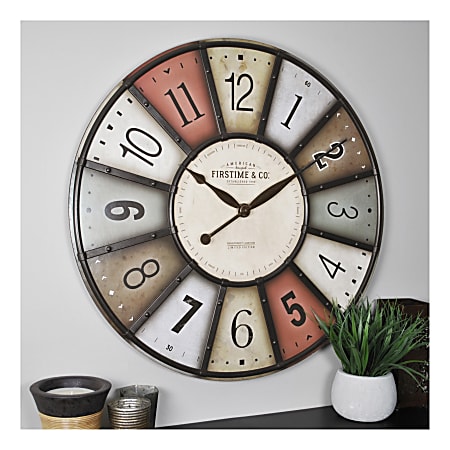 FirsTime & Co. Color Motif Wall Clock