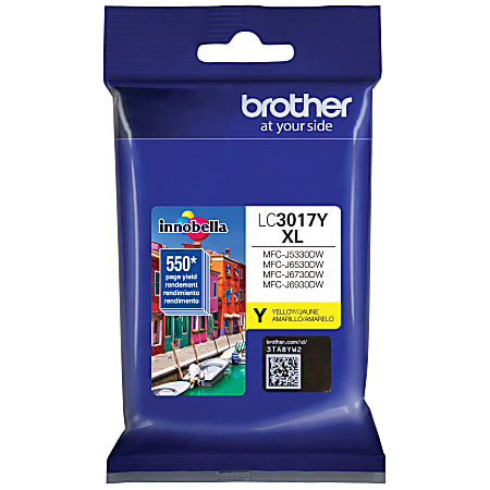 Brother® LC3017I Yellow High-Yield Ink Cartridge, LC3017Y