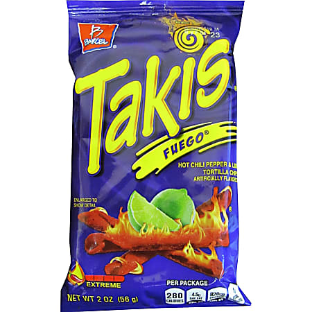 Takis Fuego Rolled Tortilla Chips - Hot Chili