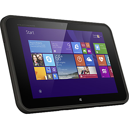 HP Pro Tablet 10 EE G1 Tablet - 10.1" - 1 GB DDR3L SDRAM - Intel Atom Z3735G Quad-core (4 Core) 1.33 GHz - 32 GB - Windows 8.1 Pro 32-bit (English) - 1280 x 800 - In-plane Switching (IPS) Technology - Black