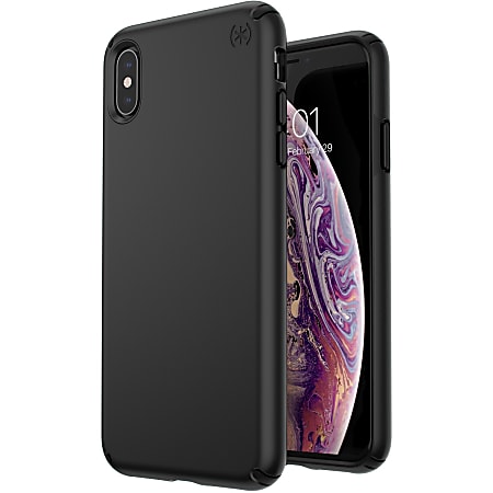 Speck Presidio Mount iPhone Xs Max Case - For Apple iPhone XS Max Smartphone - Black - Matte - Shock Resistant, Scratch Resistant - Impactium, Steel