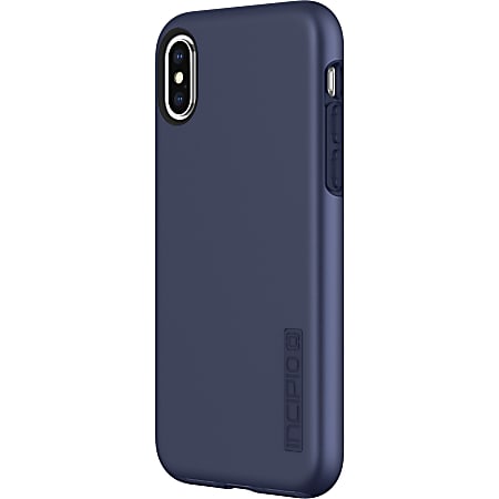 Incipio DualPro The Original Dual Layer Protective Case iPhone Xs - For Apple iPhone XS Smartphone - Midnight Blue - Bump Resistant, Drop Resistant, Scratch Resistant, Shock Absorbing - Polycarbonate