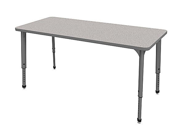 Marco Group™ Apex™ Series Rectangle Adjustable Table, 30"H 72"W x 30"D, Gray Nebula/Gray