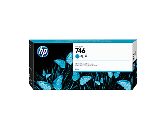 HP 746 Cyan Ink Cartridge, P2V80A