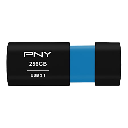 PNY Elite-X USB 3.1 Flash Drive, 256GB, Black, P-FD256ELX-GE