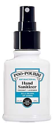 Poo-Pourri Antibacterial Hand Sanitizer Spray, 2 Oz, Tropical Scent