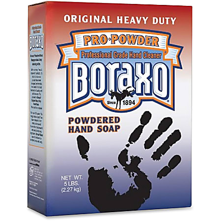 Dial Boraxo Powdered Hand Soap - 5 lb - Grease Remover, Dirt Remover - Hand - White - Water Soluble, Anti-septic - 10 / Carton