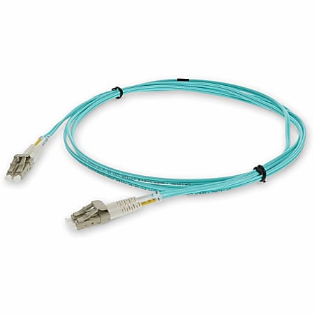 AddOn 2m HP AJ835A Compatible LC OM3 Aqua Patch Cable - Patch cable - LC multi-mode (M) to LC multi-mode (M) - AJ835AAO