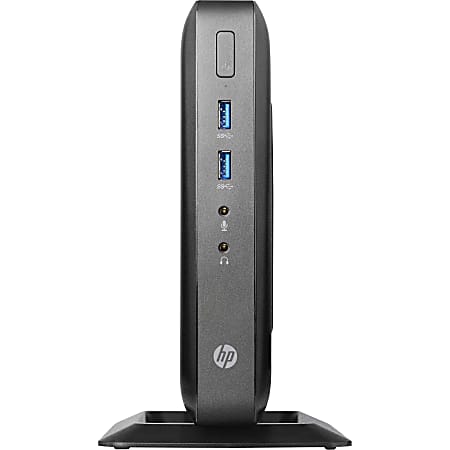 HP Flexible t520 - Thin client - tower - 1 x GX-212JC 1.2 GHz - RAM 4 GB - SSD 16 GB - GigE - WLAN: Bluetooth, 802.11a/b/g/n - Win Embedded 8 Standard x64 - monitor: none