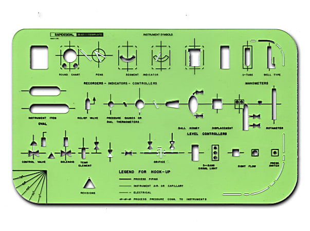 Rapidesign Technical And Scientific Drafting Templates, R-47, Laboratory Instruments