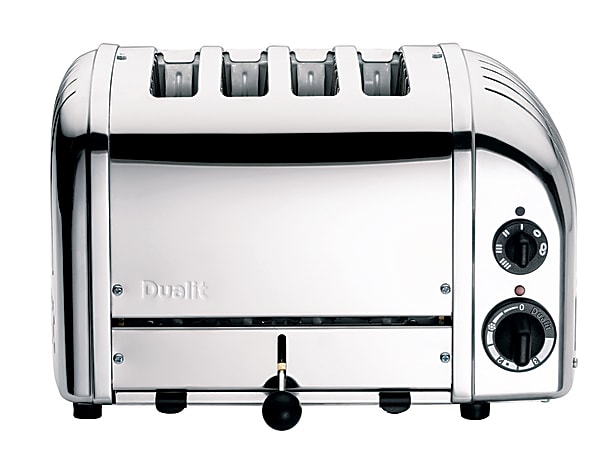 Dualit NewGen Extra Wide Slot Toaster 4 Slice Polished Chrome - Office Depot