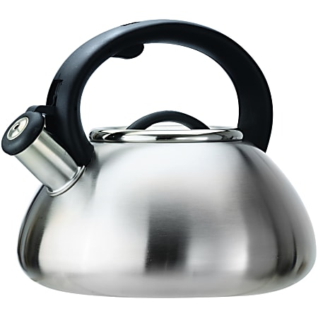 Primula Avalon 2.5 Qt. Whistling Kettle - Brushed Stainless Steel - 2.5 quart Kettle - Stainless Steel - Brushed Stainless Steel